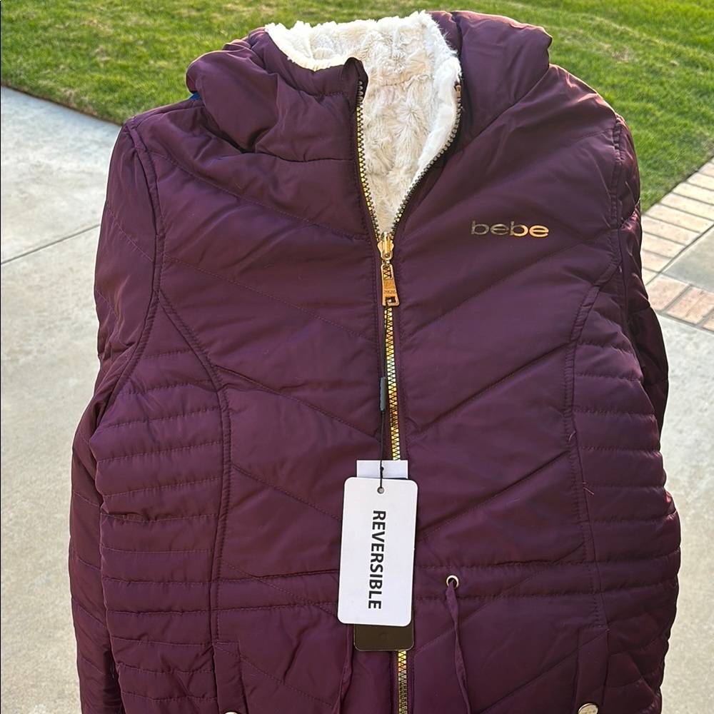 NWT | Bebe Reversible Purple Jacket